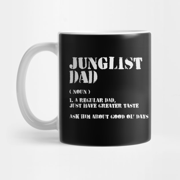 Junglist Dad Description ( Funny Jungle Raver Father ) by Wulfland Arts